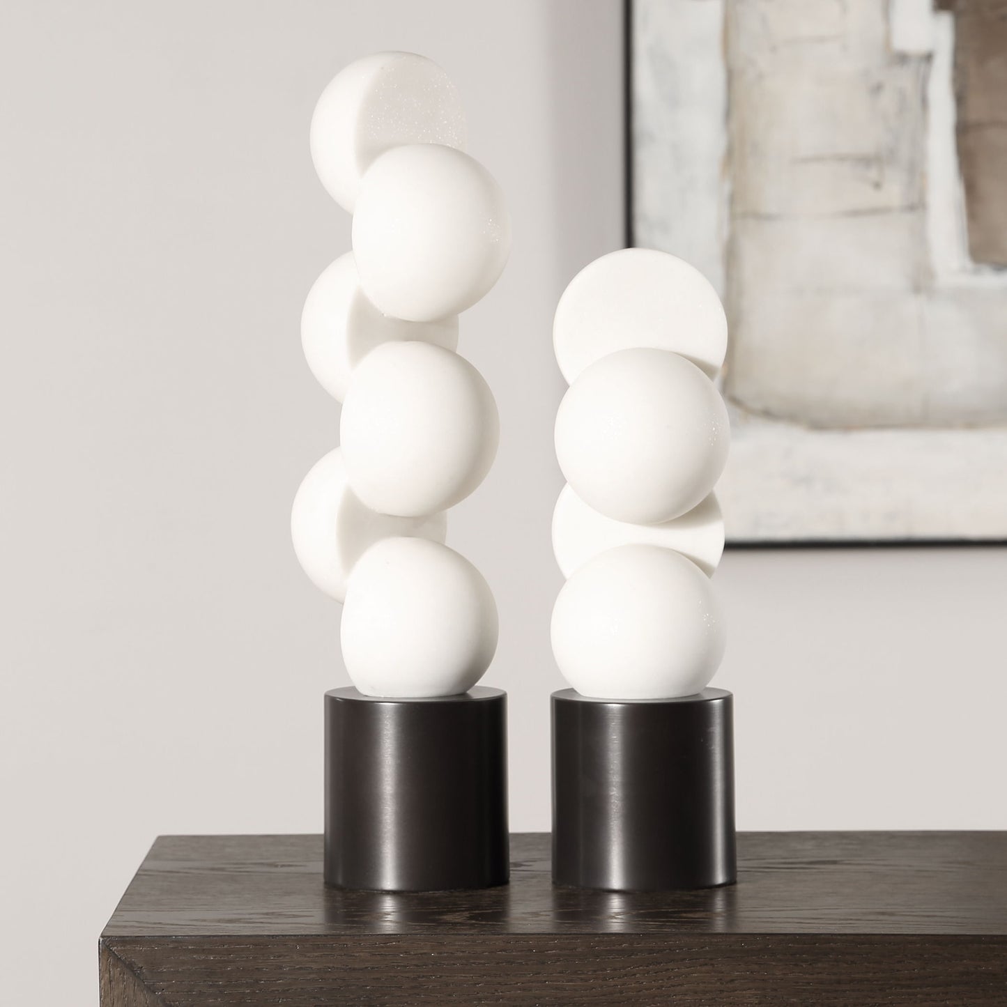 Symmetry - Sculptures (Set of 2) - White