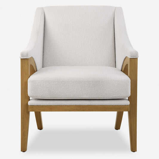 Evolve - Fabric Accent Chair - White