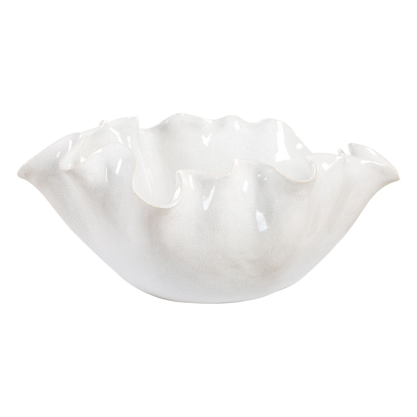 Ruffle Bloom - Bloom Bowl - White