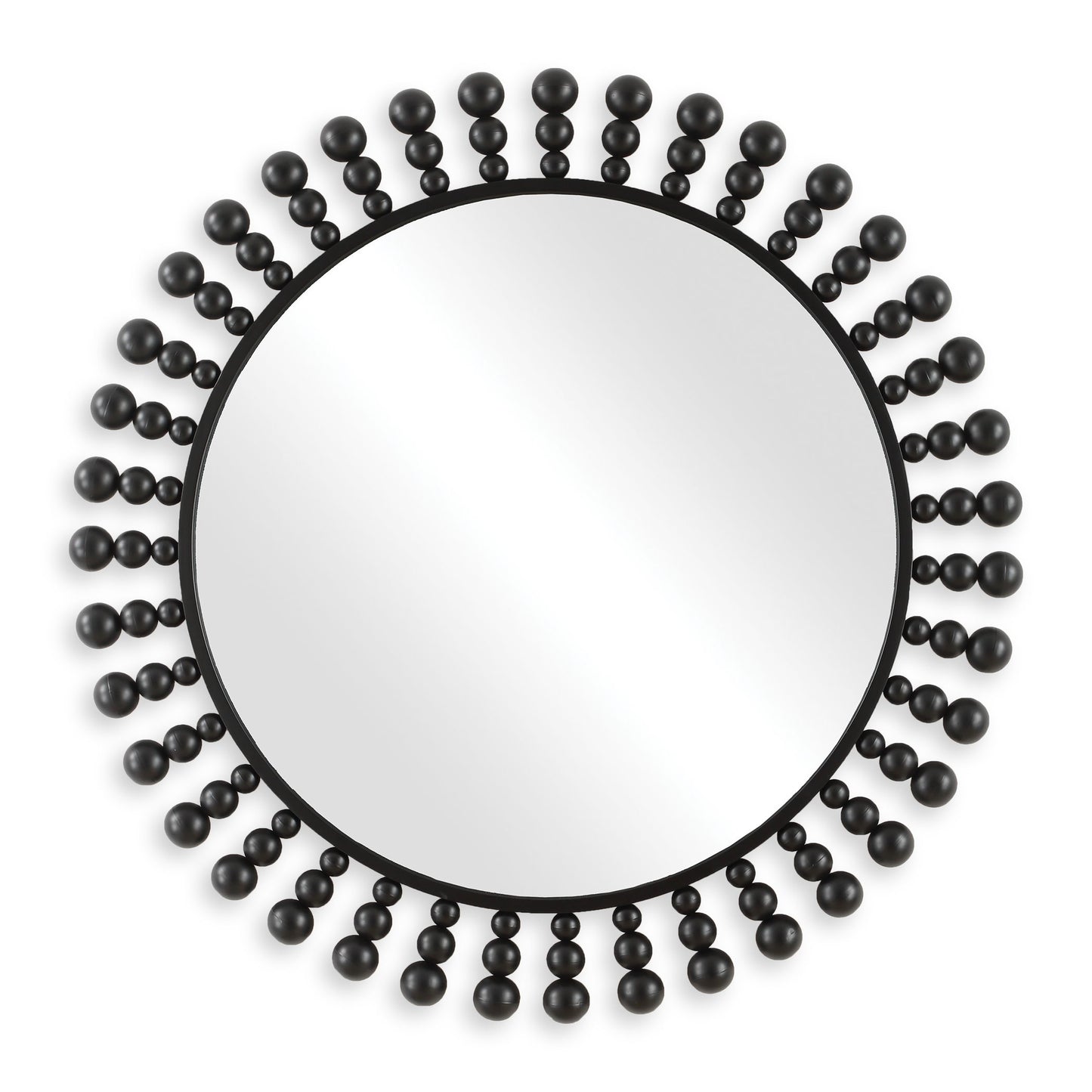 Aziel - Round Mirror - Black