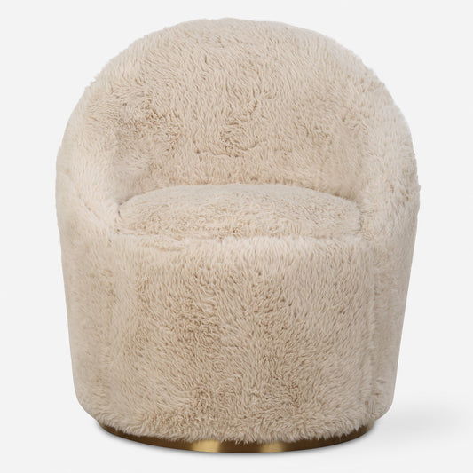 Crue - Sheepskin Swivel Chair