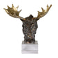 Moose Bust - Bronze Sculpture - Bronze