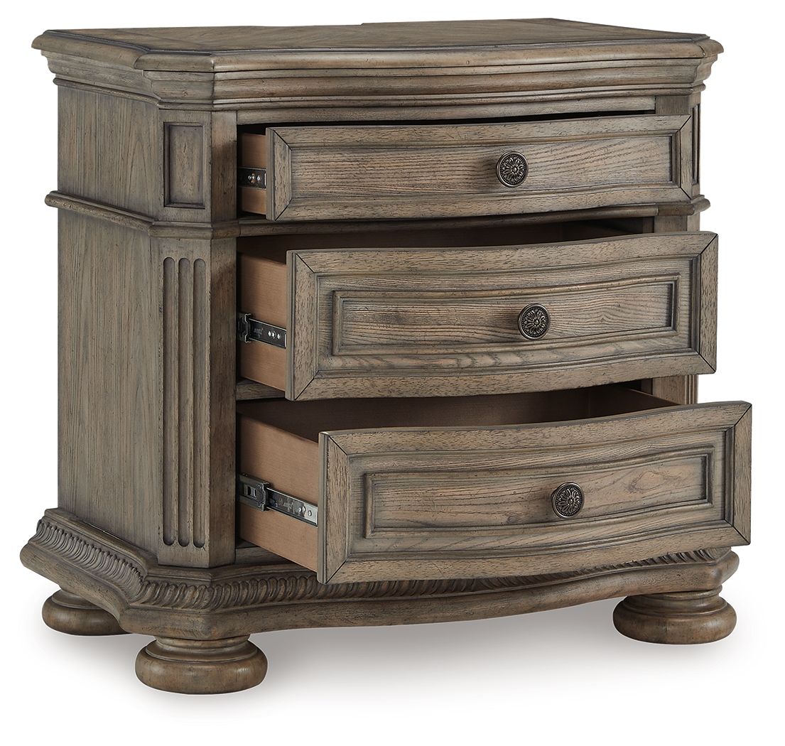 Ardenfield - Light Brown - Three Drawer Night Stand