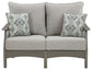 Visola - Gray - Loveseat w/Cushion