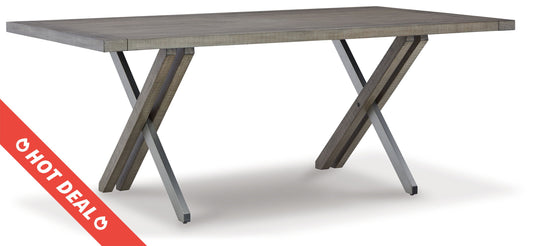 Krystanza - Weathered Gray - Rectangular Dining Room Table