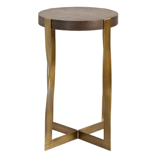 Drew - Brass Accent Table - Bronze