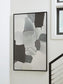Adilson - White / Gray / Black - Wall Art