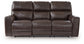 Crossplex - Smoke - Power Recline Sofa With Adjustable Headrest