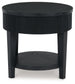 Marstream - Black - Round End Table