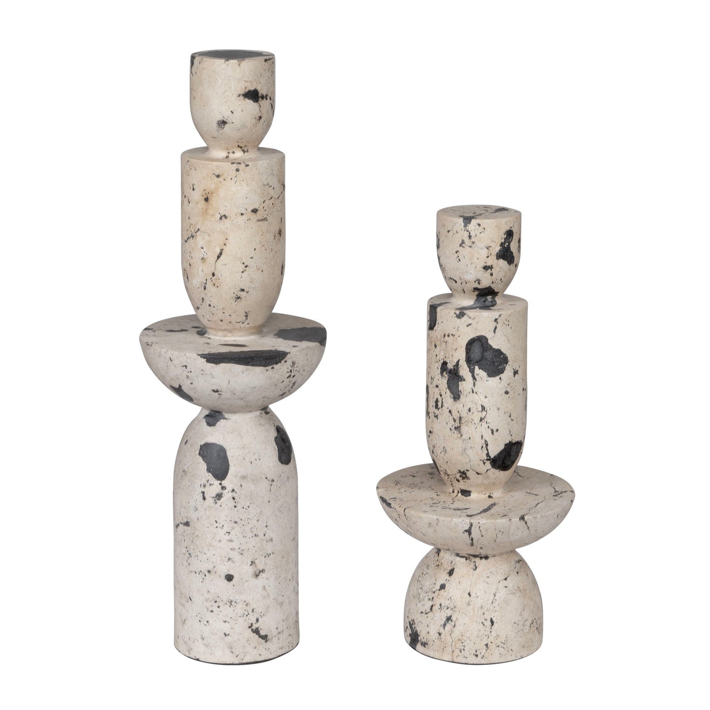 Nouveau - Tower Sculptures (Set of 2) - White