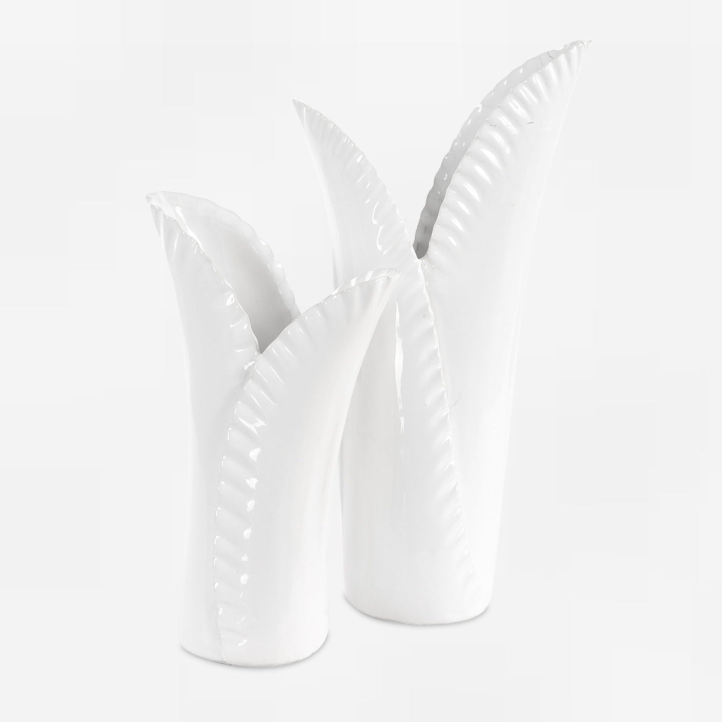 Leafscape - Vases (Set of 2) - White