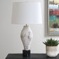 Magdaline - Rustic Table Lamp - White