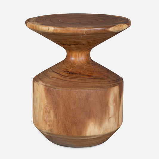 Lynx - Hourglass Accent Table - Dark Brown