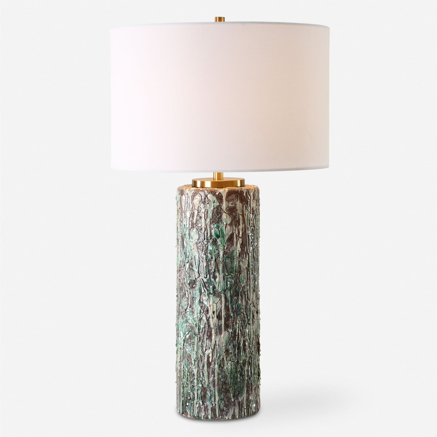 Meltdown - Ivory Teal Table Lamp