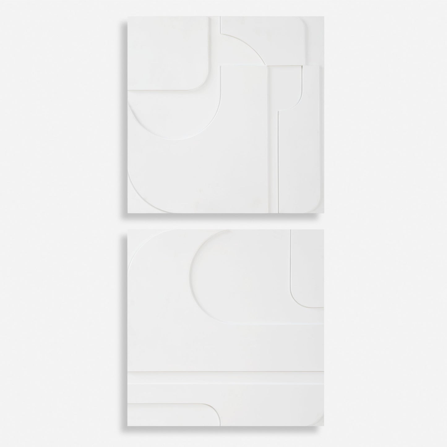 Contours - White Wall Decor (Set of 2)