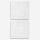 Contours - White Wall Decor (Set of 2)