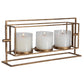 Wenman - Triple Candleholder - Gold