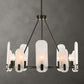 Ellipse - 10 Light Chandelier - Dark Bronze