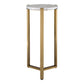 Pietra - Carrara Marble Drink Table - Bronze