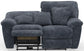 Paxon - Deep Seat Power Reclining Loveseat With Power Adjustable Headrest - Smoke