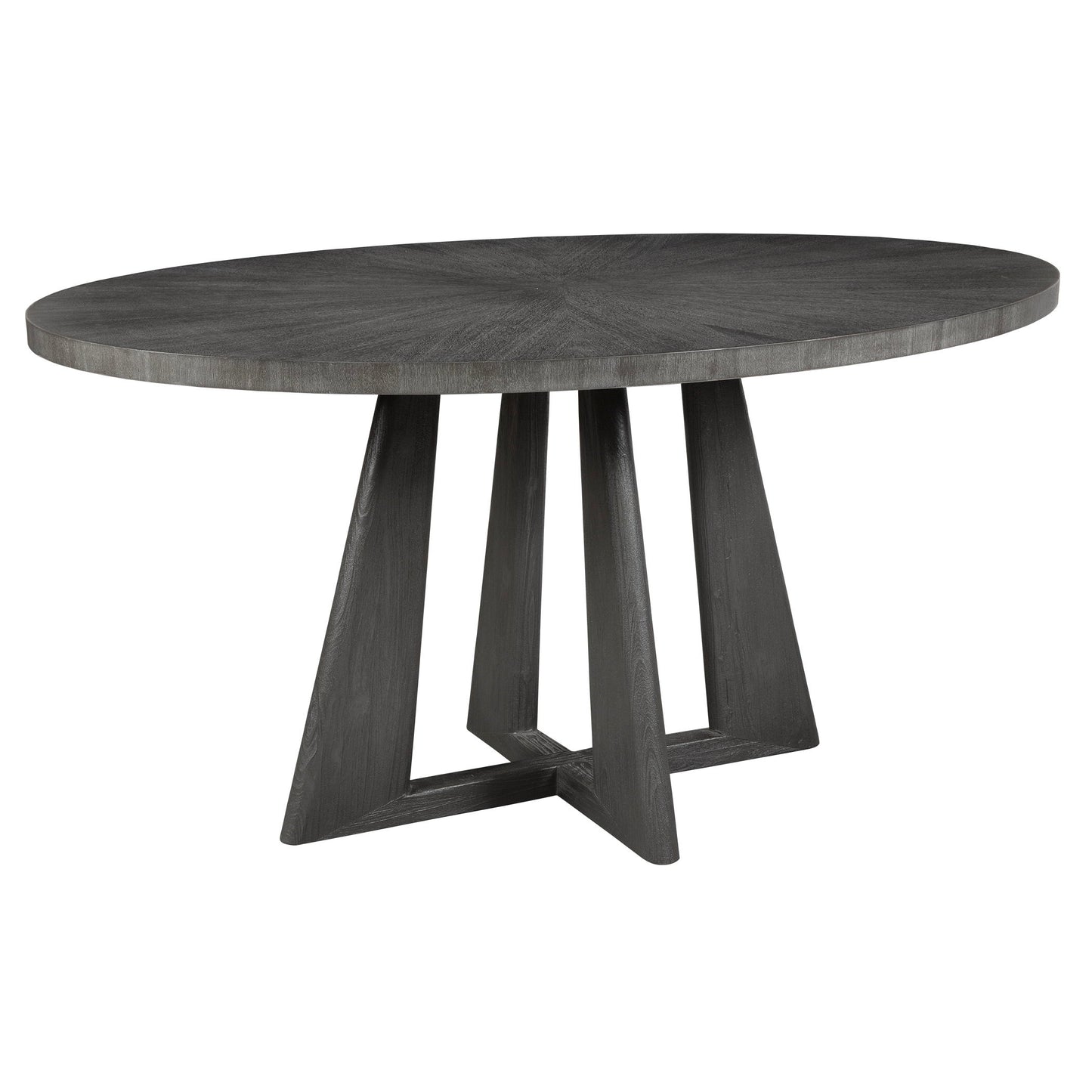 Pulsar - Round Gray Walnut Dining Table