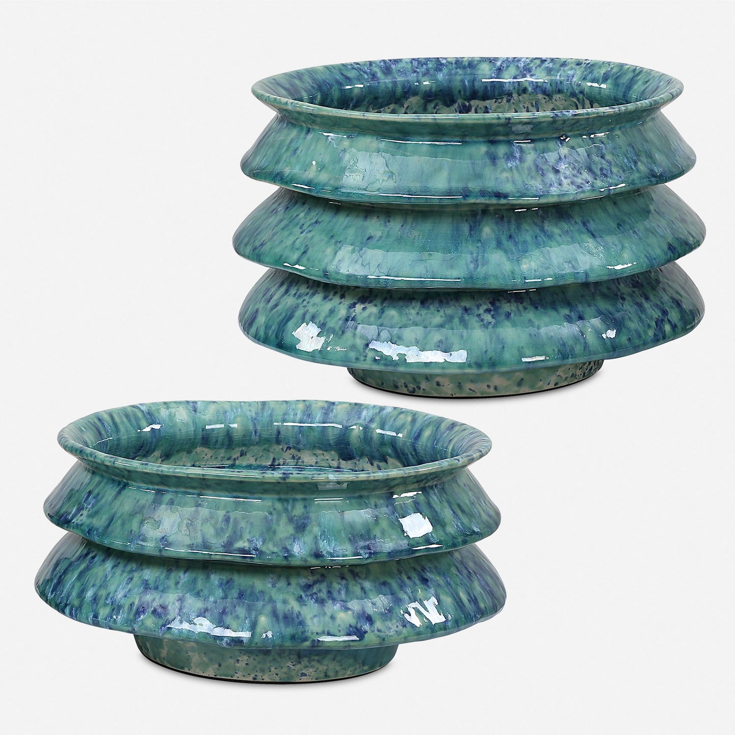 ZigZag - Bowls (Set of 2) - Green