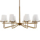 Lassen - 8 Light Chandelier - Brass