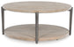 Dyonton - Light Grayish Brown - Round Cocktail Table