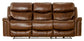 Ceretti - Power Reclining Sofa - Brown Italian Top Grain Leather Match