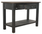 Tyler - Grayish Brown / Black - Sofa Table