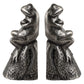 Daydreaming Bird - Frogs Aged Silver Bookends (Set of 2)