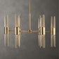 Cret - 12 Light Brass Chandelier - Bronze