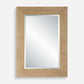 Bungalow - Grass Cloth Mirror - Light Brown