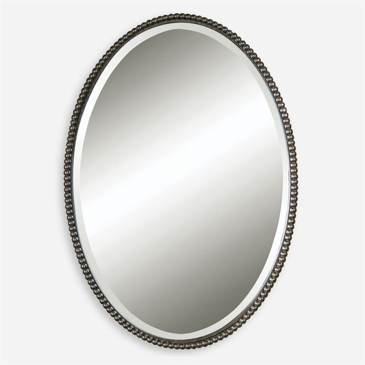 Sherise - Bronze Oval Mirror