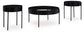 Ardoline - Black - Occasional Table Set (Set of 3)