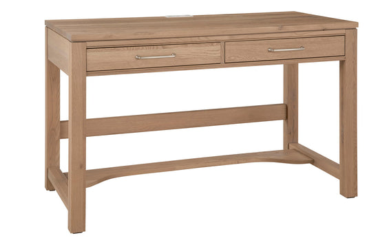 Tide & Timber - Desk - 2 Drawers With Multi Charging Outlets - Clear Oak