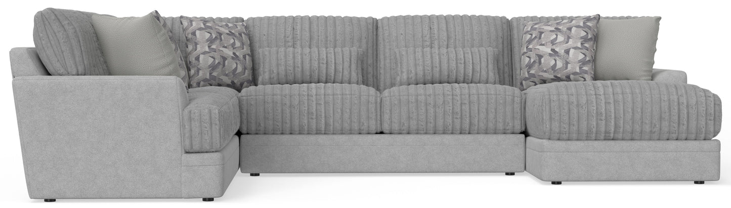 Titan - Sectional With Comfort Coil Seating And Accent Pillows