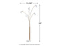 Taliya - Champagne / White - Metal Arc Lamp