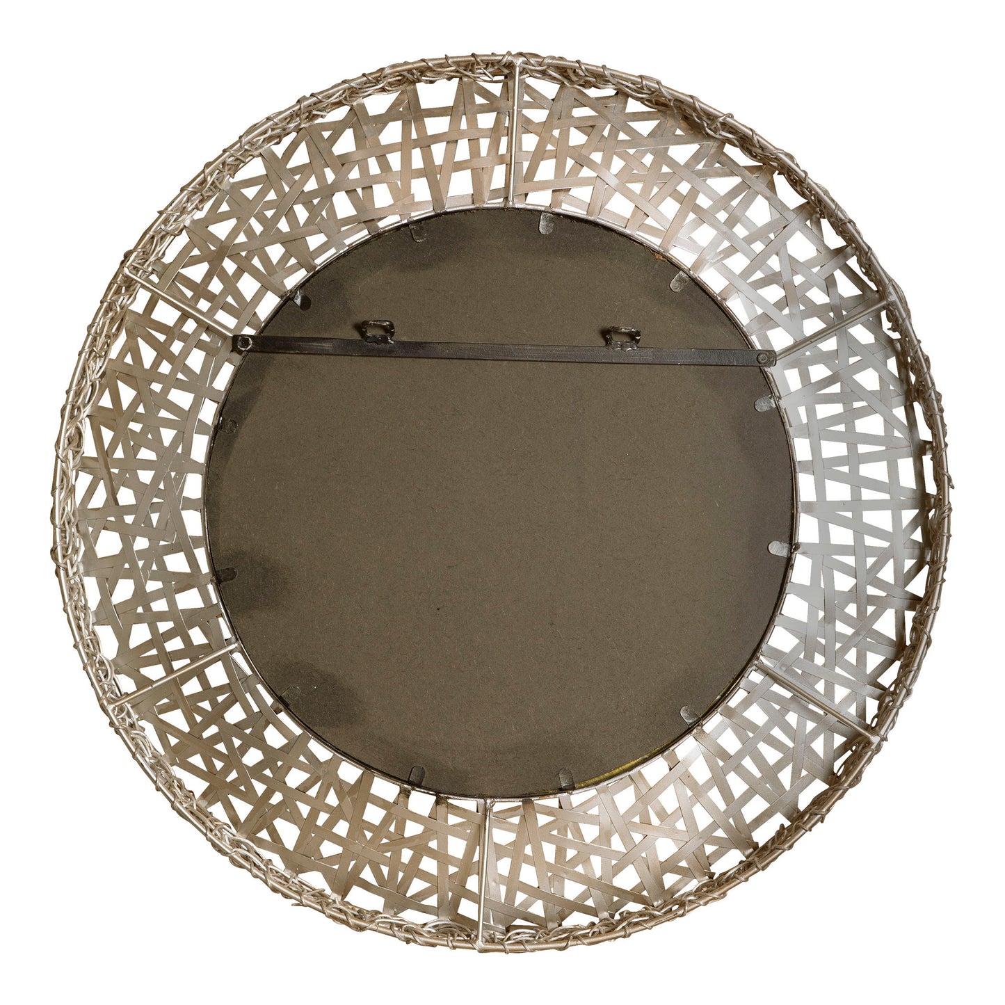 Alita - Champagne Woven Metal Mirror