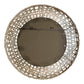 Alita - Champagne Woven Metal Mirror