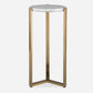 Pietra - Carrara Marble Drink Table - Bronze