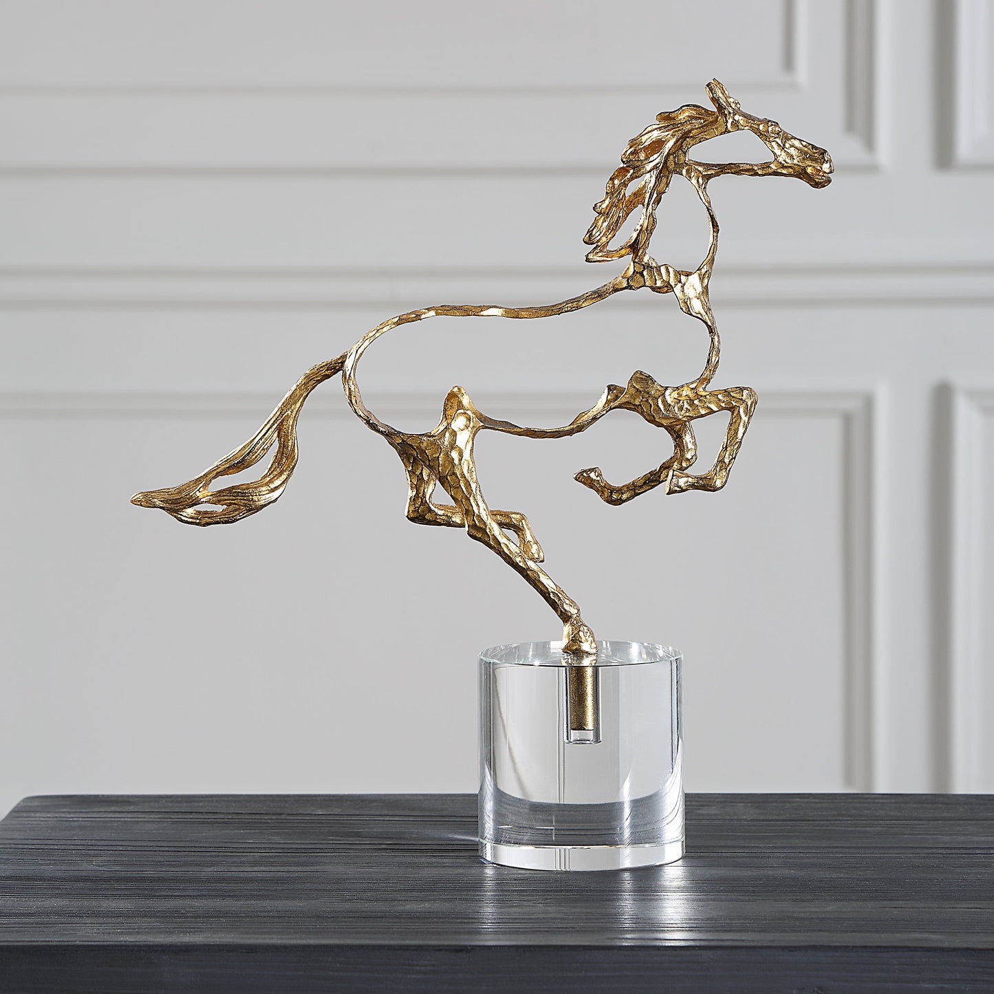 Gallop - Sculpture - Gold