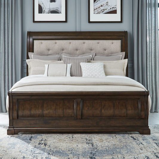 Arden Road - Upholstered Sleigh Bed