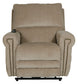 Warner - Power Headrest With Lumbar Power Lay Flat Recliner