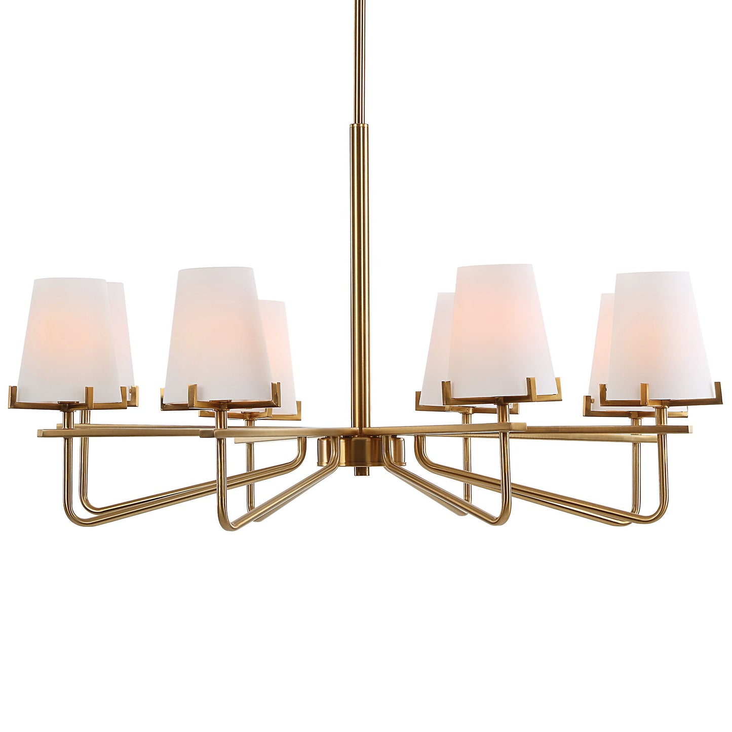 Lassen - 8 Light Chandelier - Brass