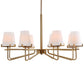 Lassen - 8 Light Chandelier - Brass