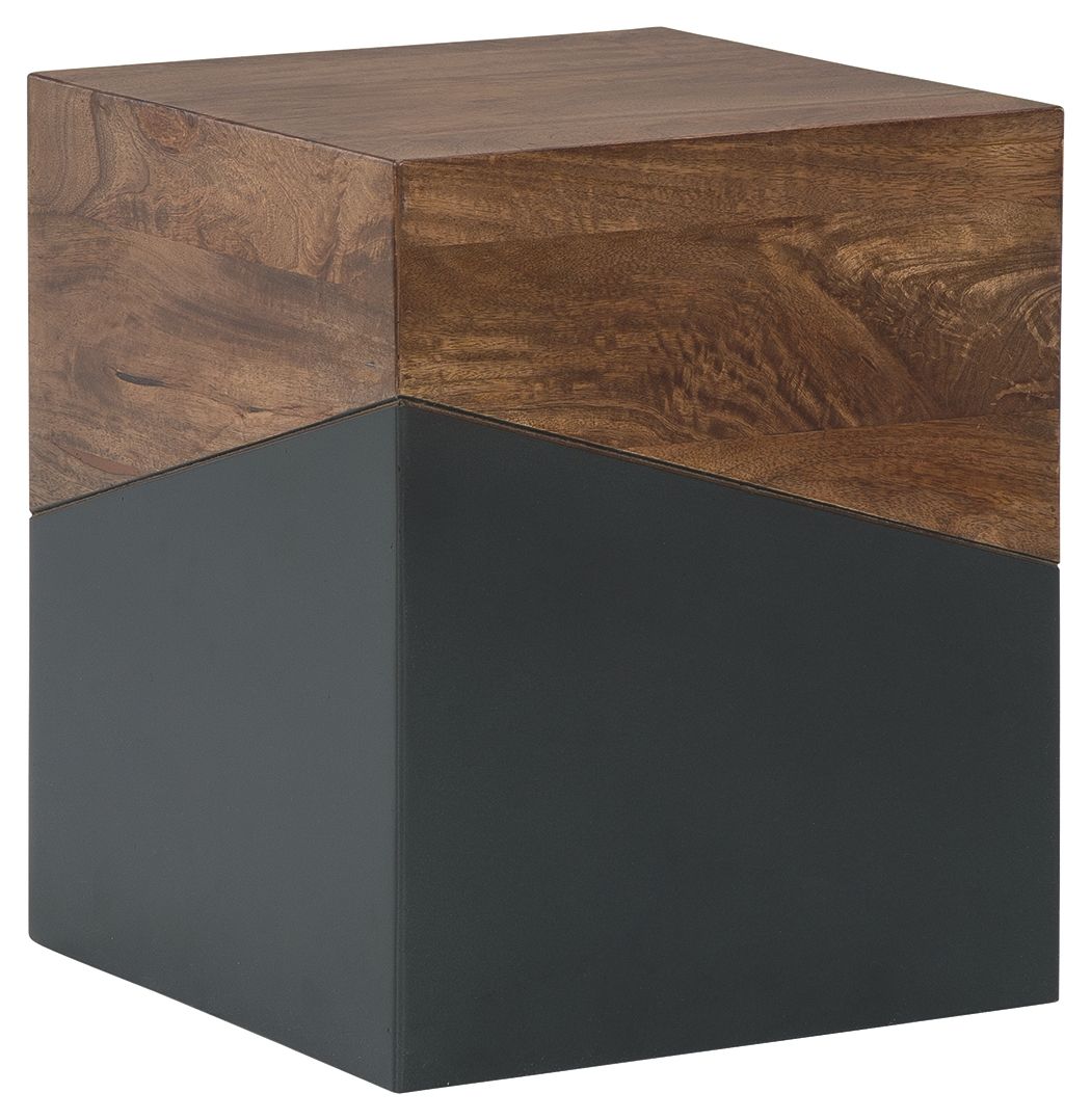 Trailbend - Brown / Gunmetal - Accent Table