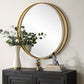 Rhodes - Gold Round Mirror