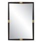 Larkin - Dark Wood & Brass Mirror - Dark Brown