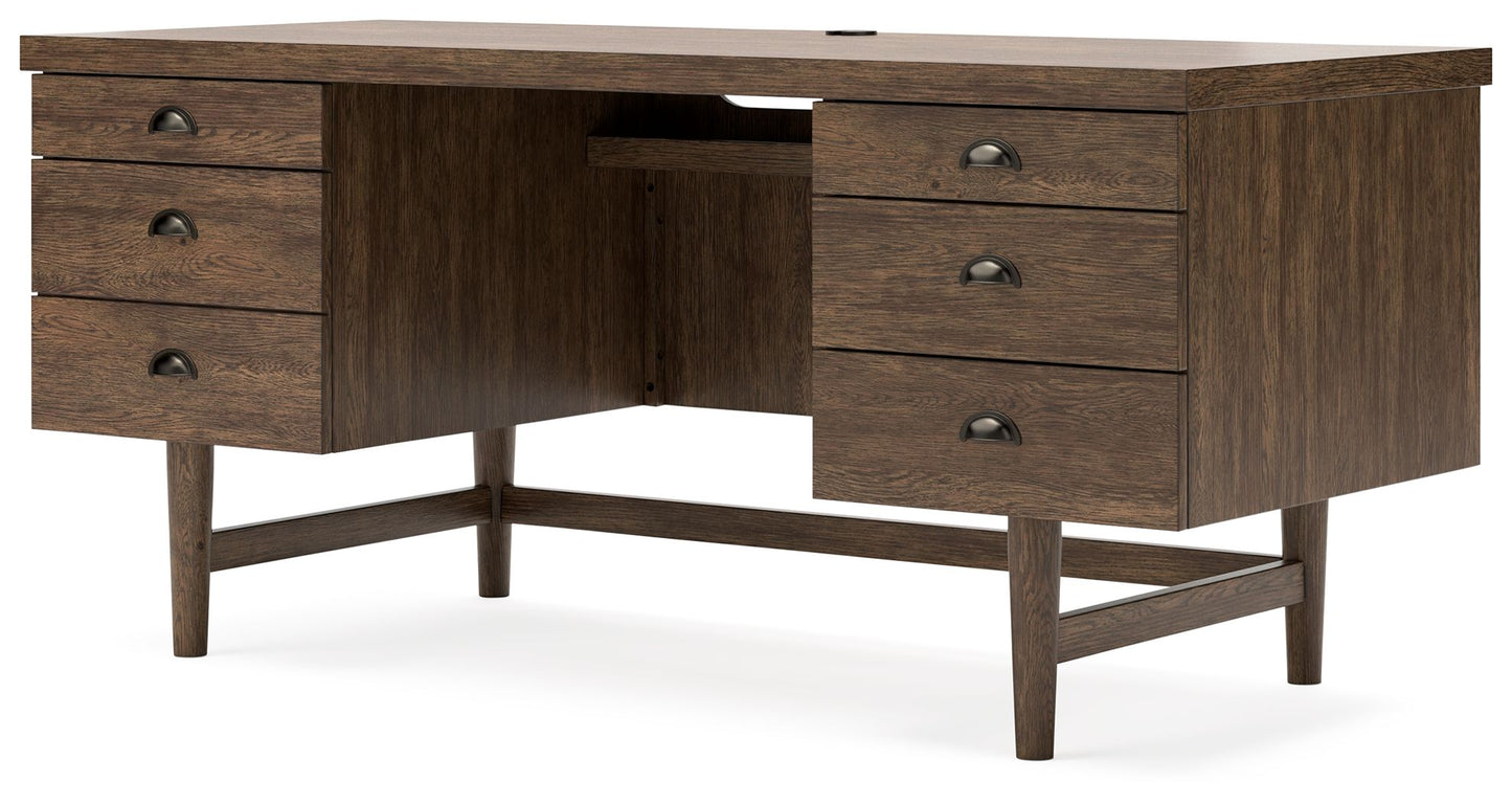 Austanny - Warm Brown - Home Office Desk